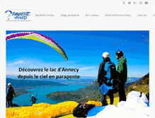 Tablet Screenshot of parapente-annecy.fr